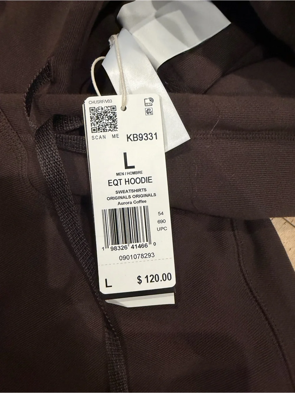 ADIDAS EQUIPMENT RIBBED HOODIE